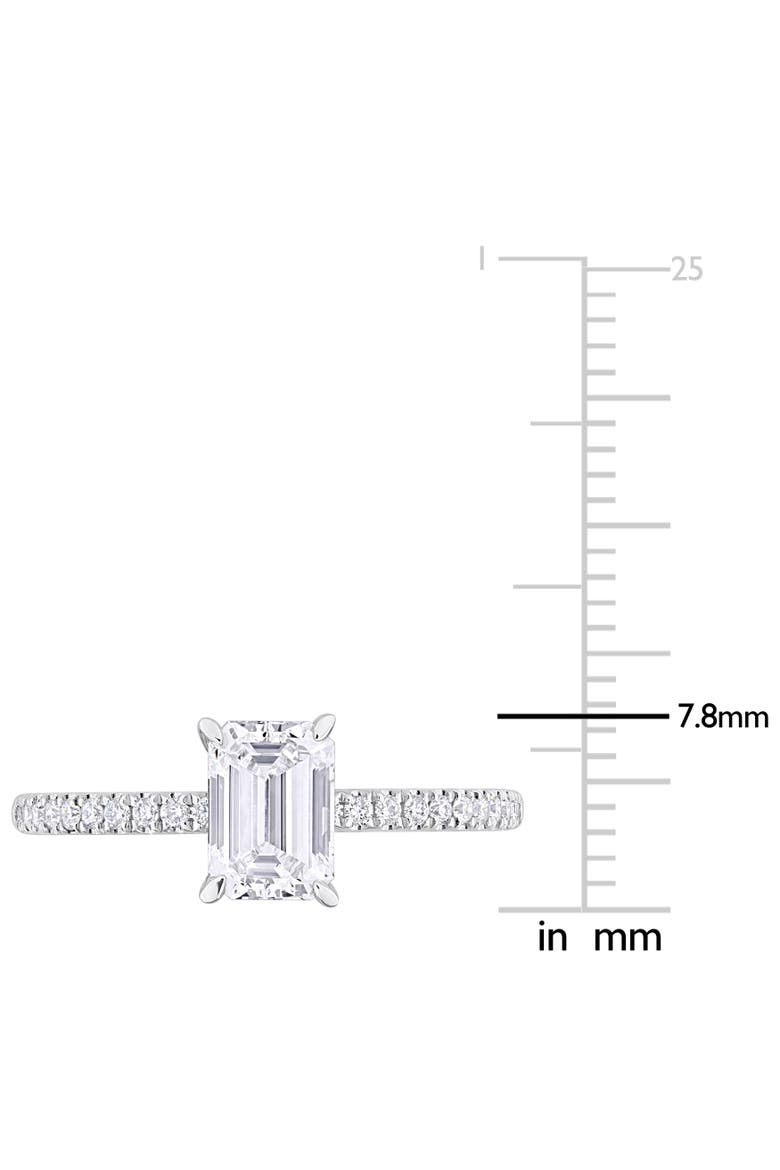 1-1/6 CTW Lab Grown Diamond Engagement Ring 14k, Alternate, color, White Gold
