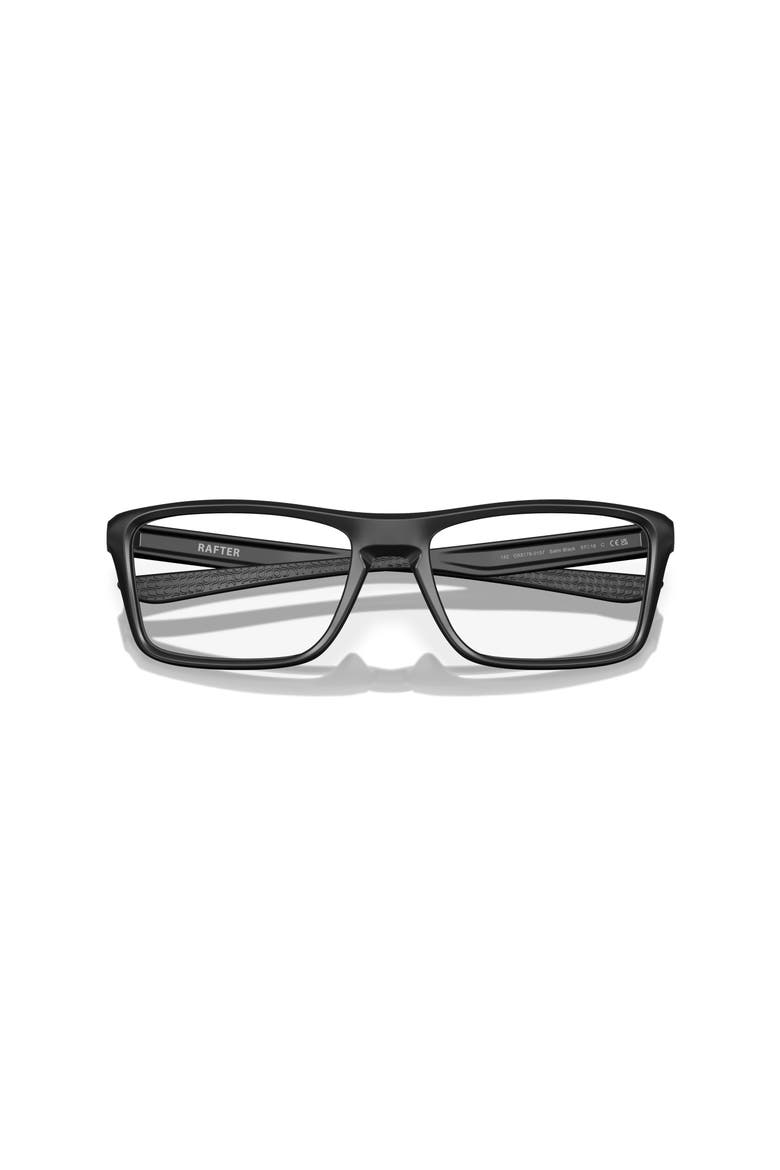 57mm Rectangle optical glasses, Alternate, color, Black