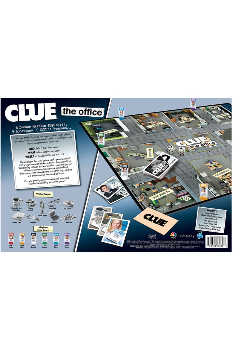 The Office Dunder Mifflin Mystery Board Game, Ages 9+, Alternate, color, Multicolored