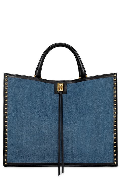 Darren Denim & Leather Surplus Tote
