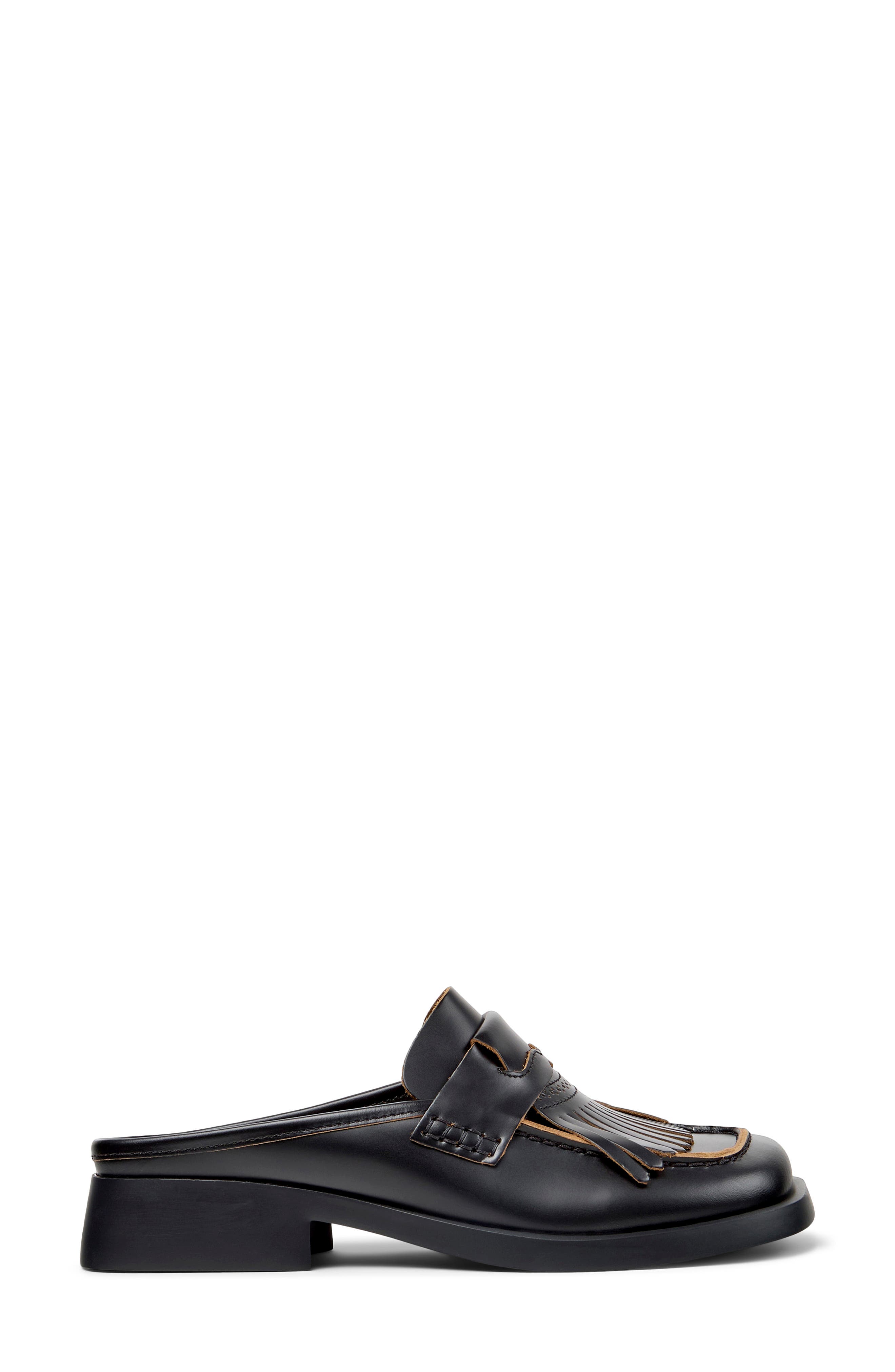 Camper Donna Twins Mismatch Mule, Alternate, color, Black