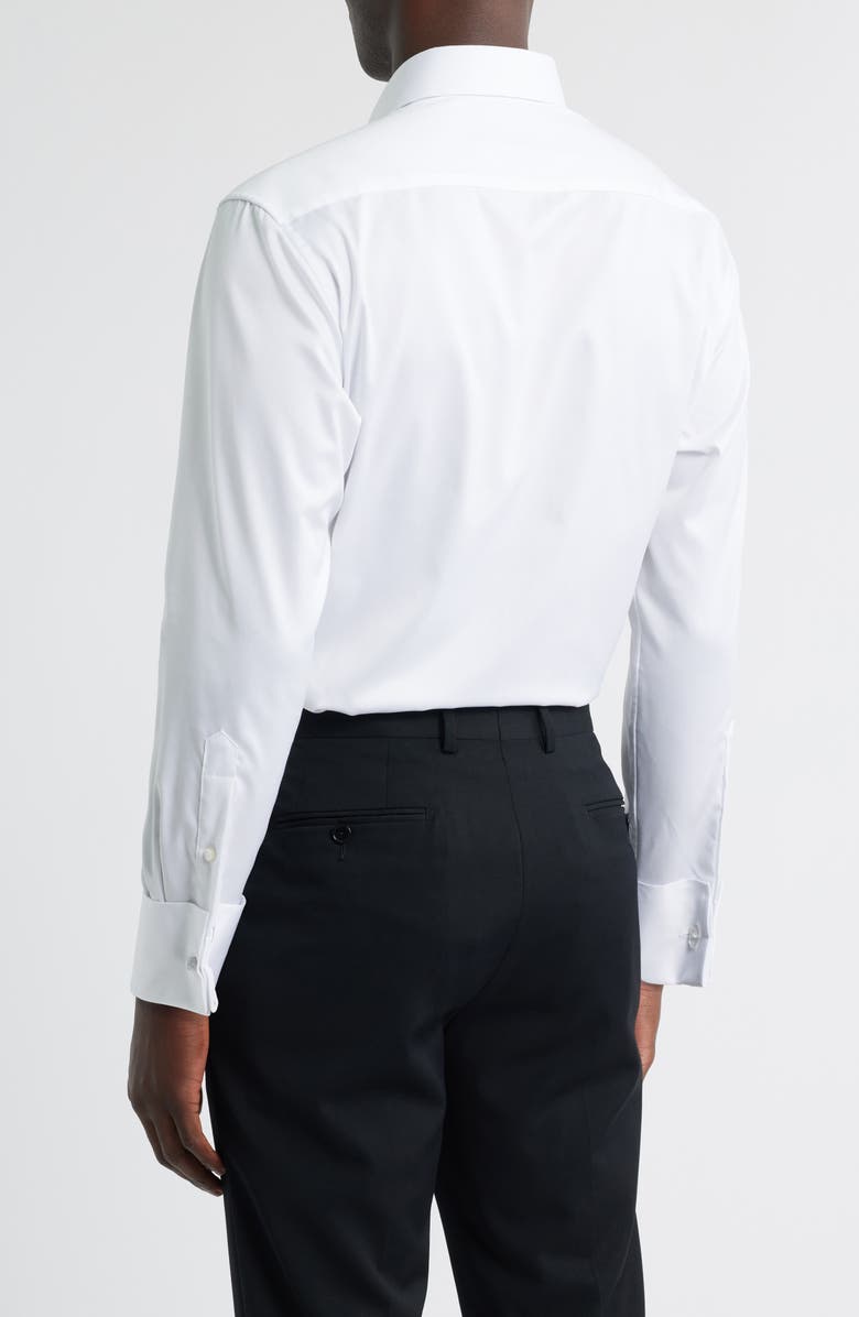 1863 by Eterna Luxury Covered Placket Non-Iron Dress Shirt, Alternate, color, White