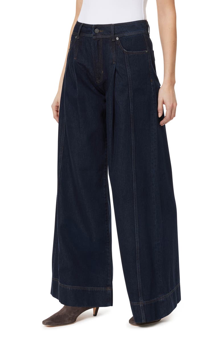 Habitual Pleated Wide Leg Jeans, Alternate, color, Rinse