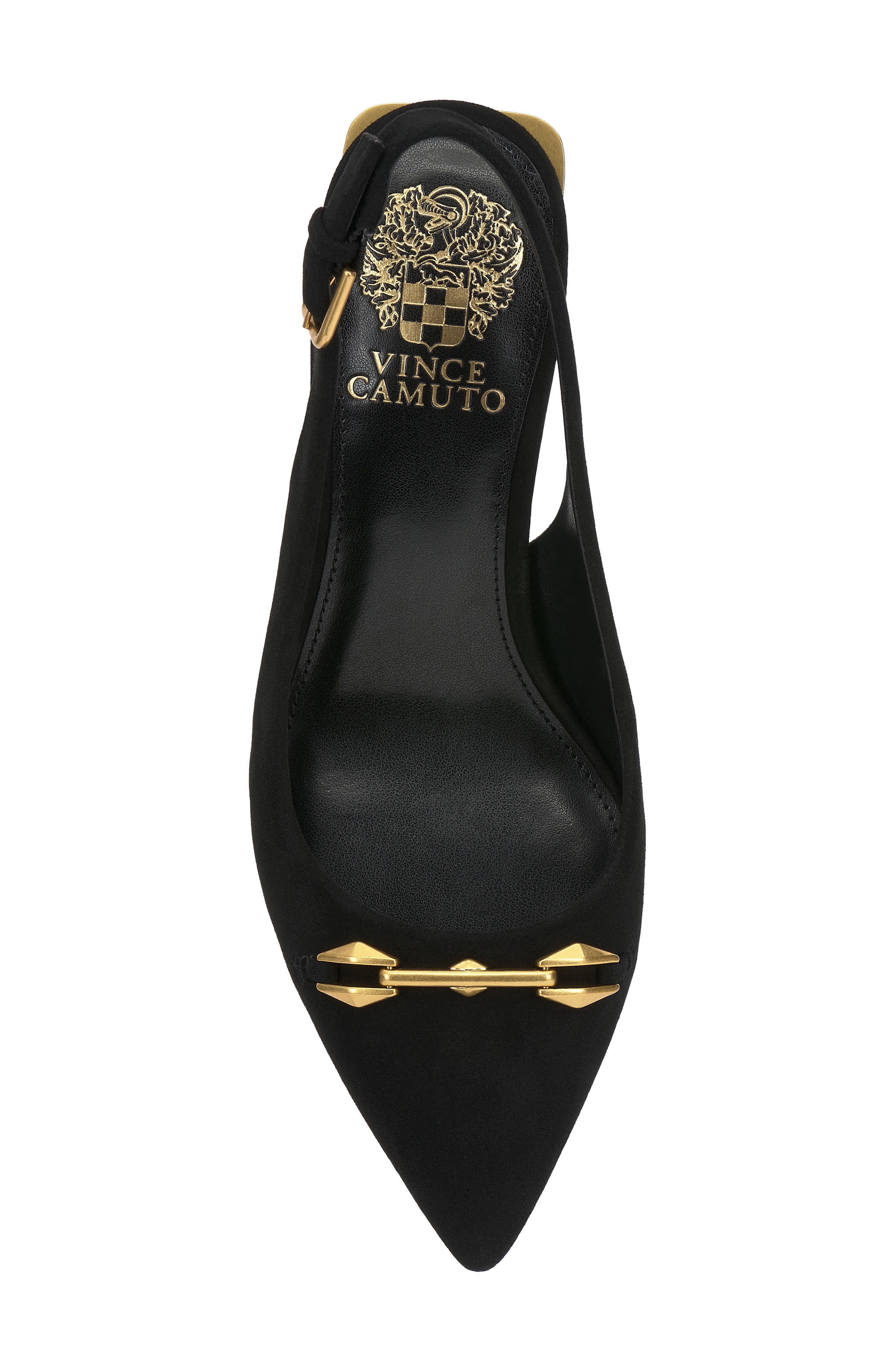 Vince Camuto Hamden Pointed Toe Slingback Pump, Alternate, color, Black