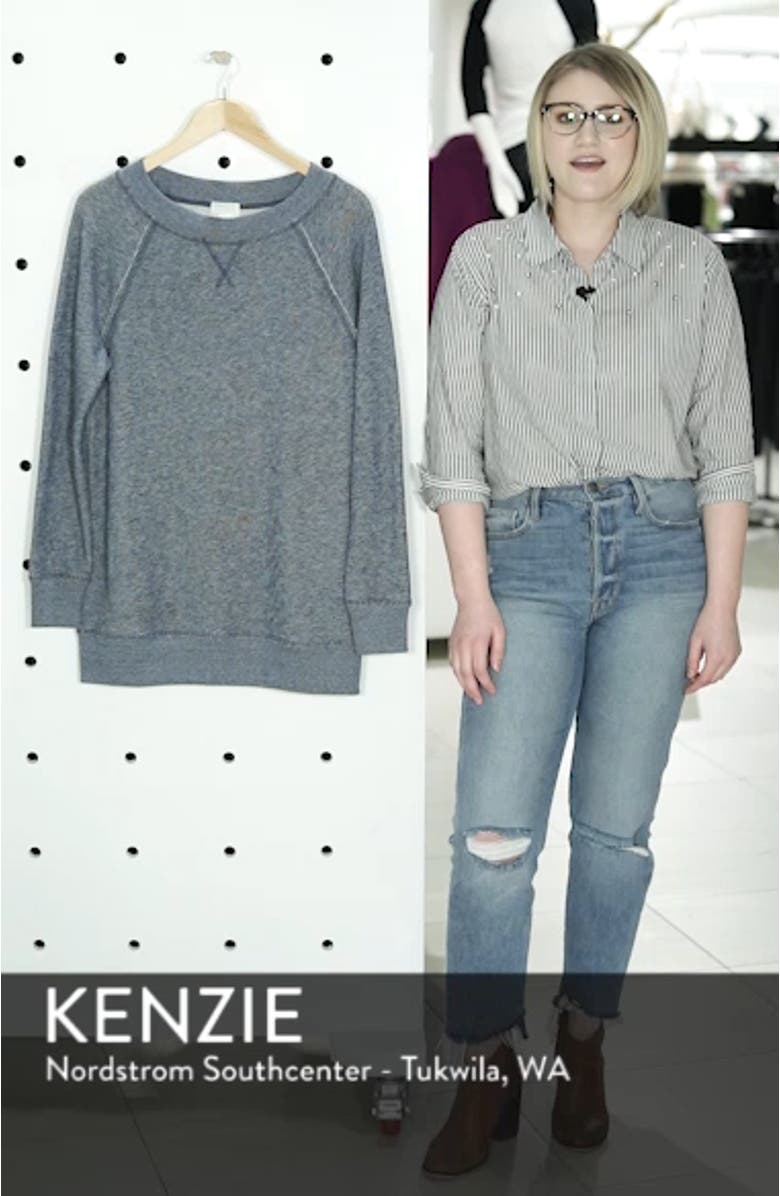 Space Dye Tunic Sweatshirt, sales video thumbnail