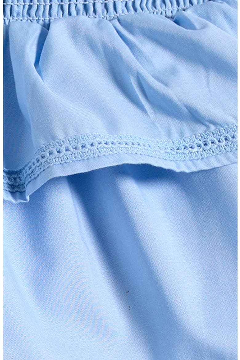 Smock Tiered Skirt, Alternate, color, BLUE FLAG