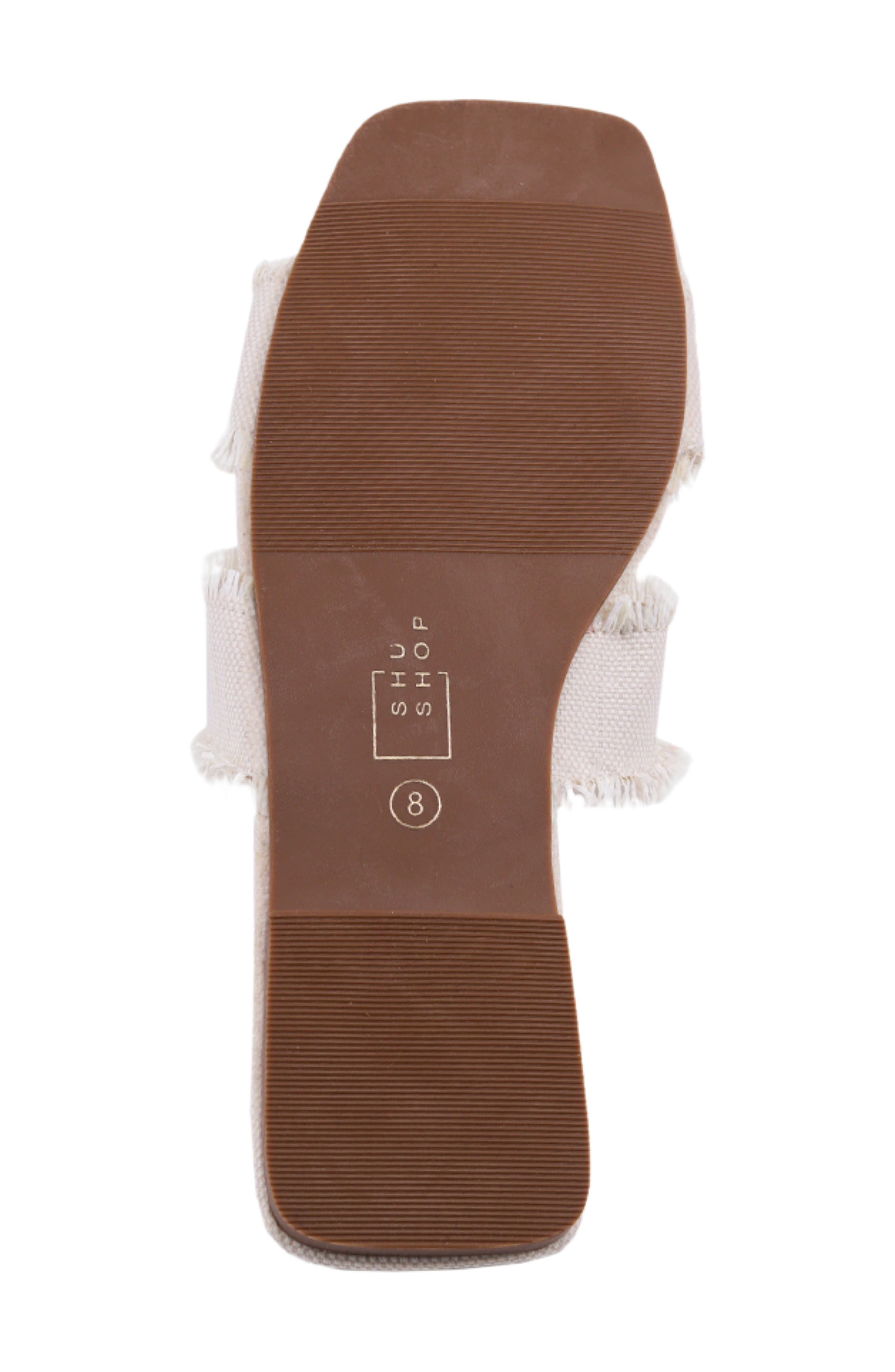 SHUSHOP Christine Slide Sandal, Alternate, color, Bone