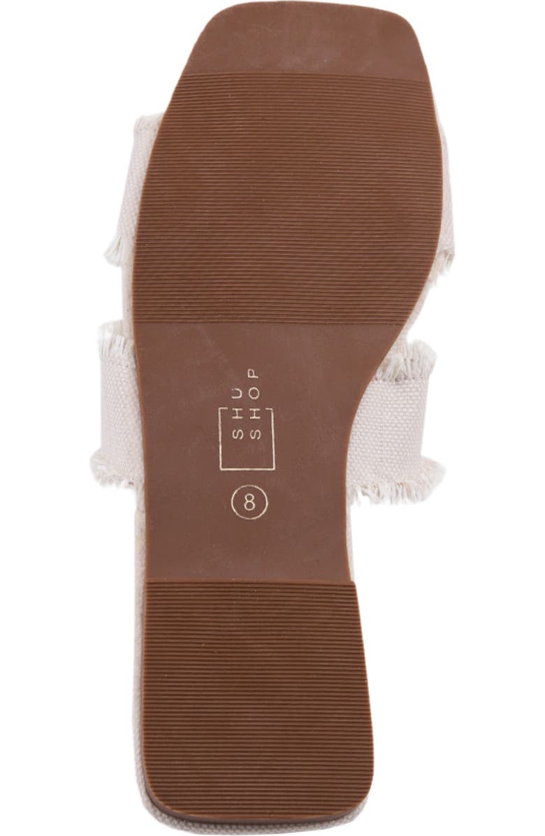 SHUSHOP Christine Slide Sandal, Alternate, color, Bone