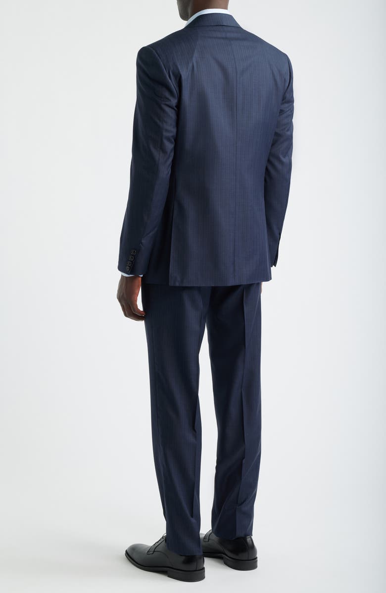 Canali Siena Regular Fit Navy Pinstripe Super 170s Wool Suit, Alternate, color, Navy