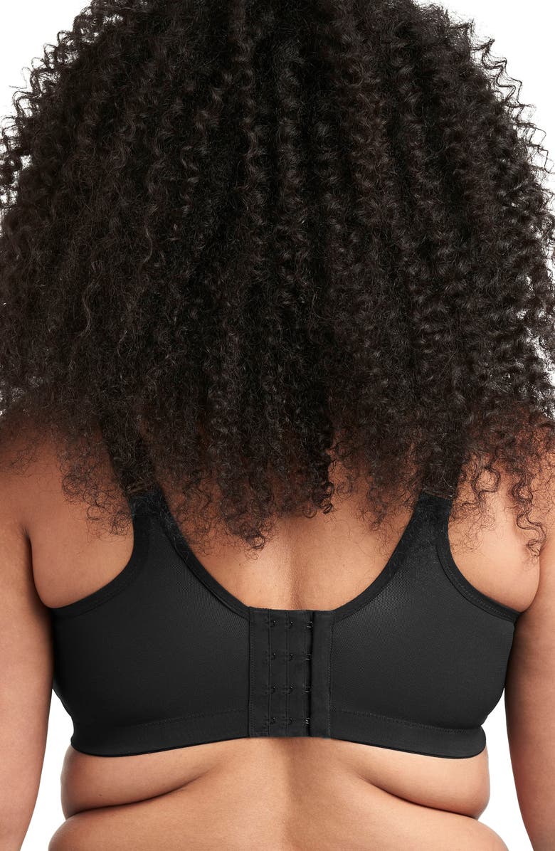 Goddess Celeste Full Figure Soft Cup Bra, Alternate, color, Black