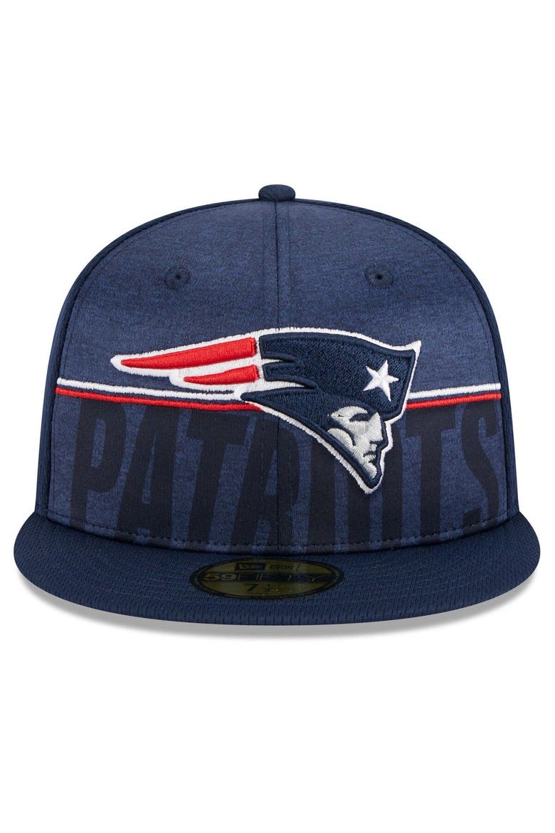 Men's New Era Navy New England Patriots 2023 NFL Training Camp 59FIFTY Fitted Hat, Alternate, color, Navy