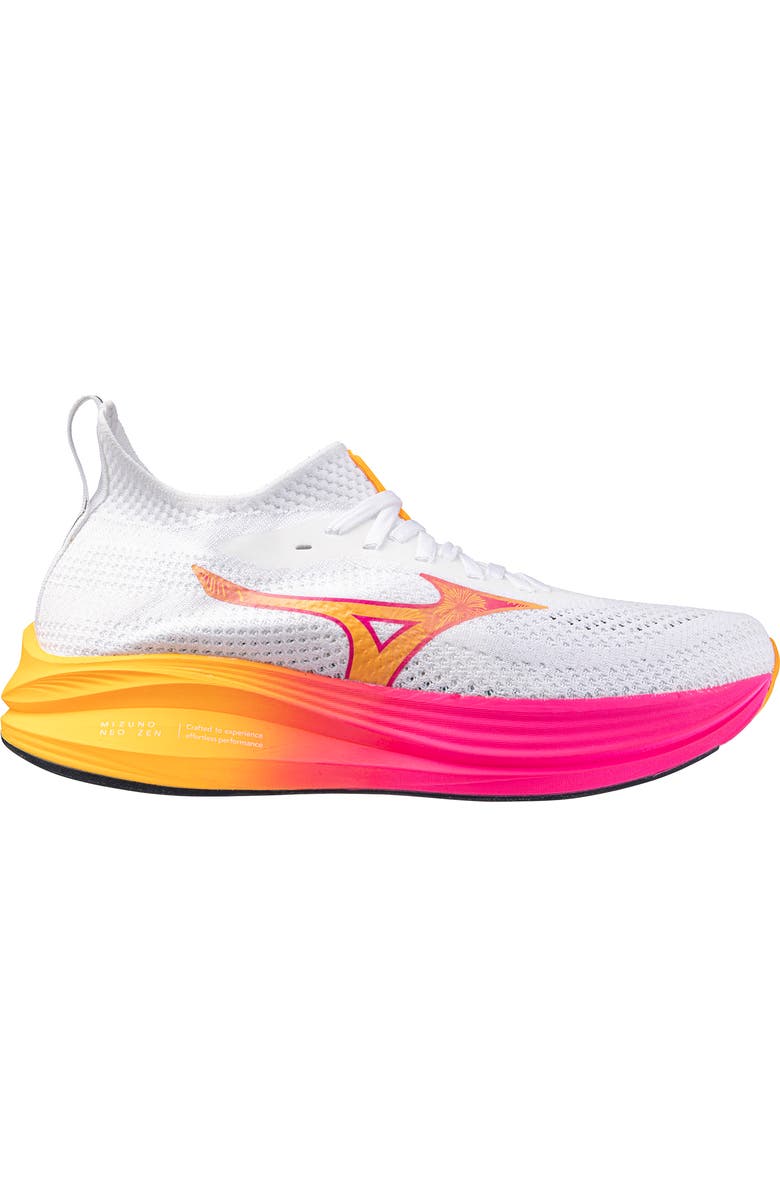 Mizuno Neo Zen Running Shoe, Alternate, color, Hanabi White-Tang Orange