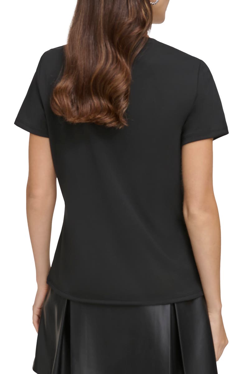 DKNY Gem Stud Logo T-Shirt, Alternate, color, 