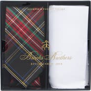 Brooks Brothers Stewart Tartan Tie & Pocket Square Set