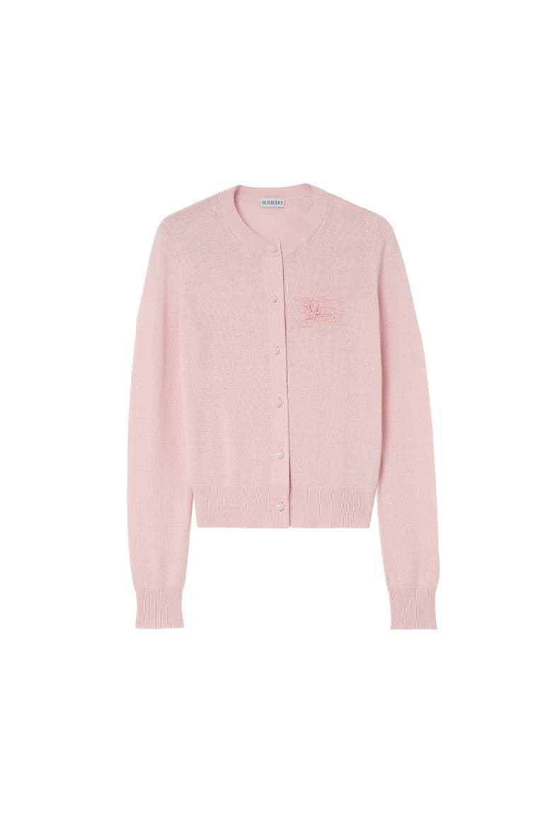 Knight Cotton Wool Cardigan, Alternate, color, Mallow pink