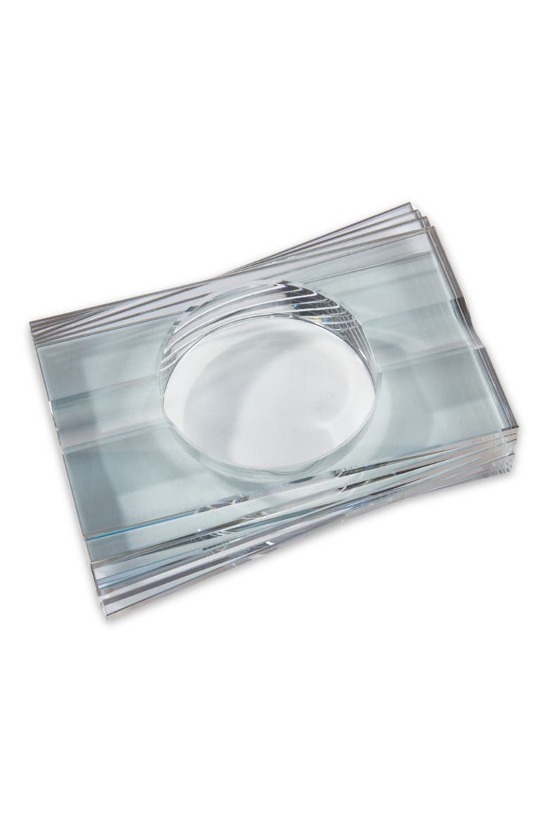 Gemini Crystal Ashtray, Alternate, color, CLEAR