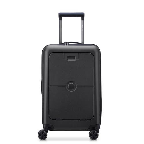 Delsey Paris Turenne 2.0 Carry-on Spinner Luggage With Front Pocket In Black