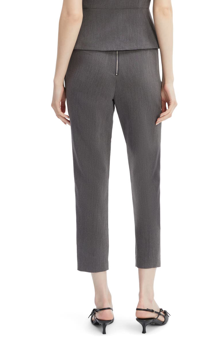 Bardot Corset High Waist Crop Pants, Alternate, color, Grey