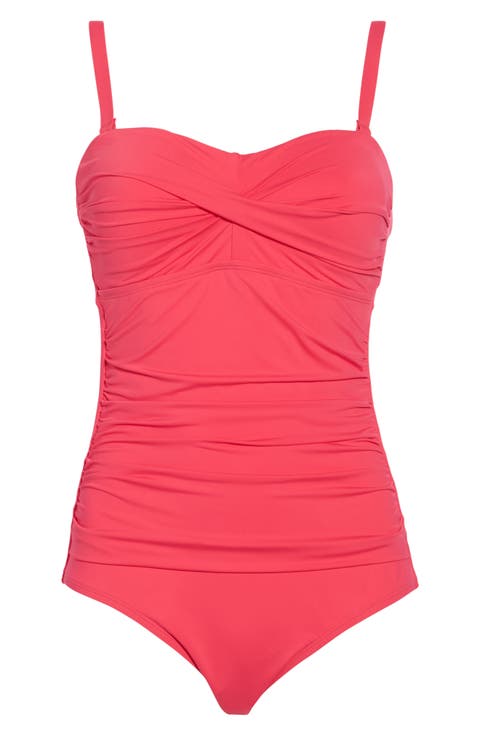 Flora Bandeau One Piece Swimsuit