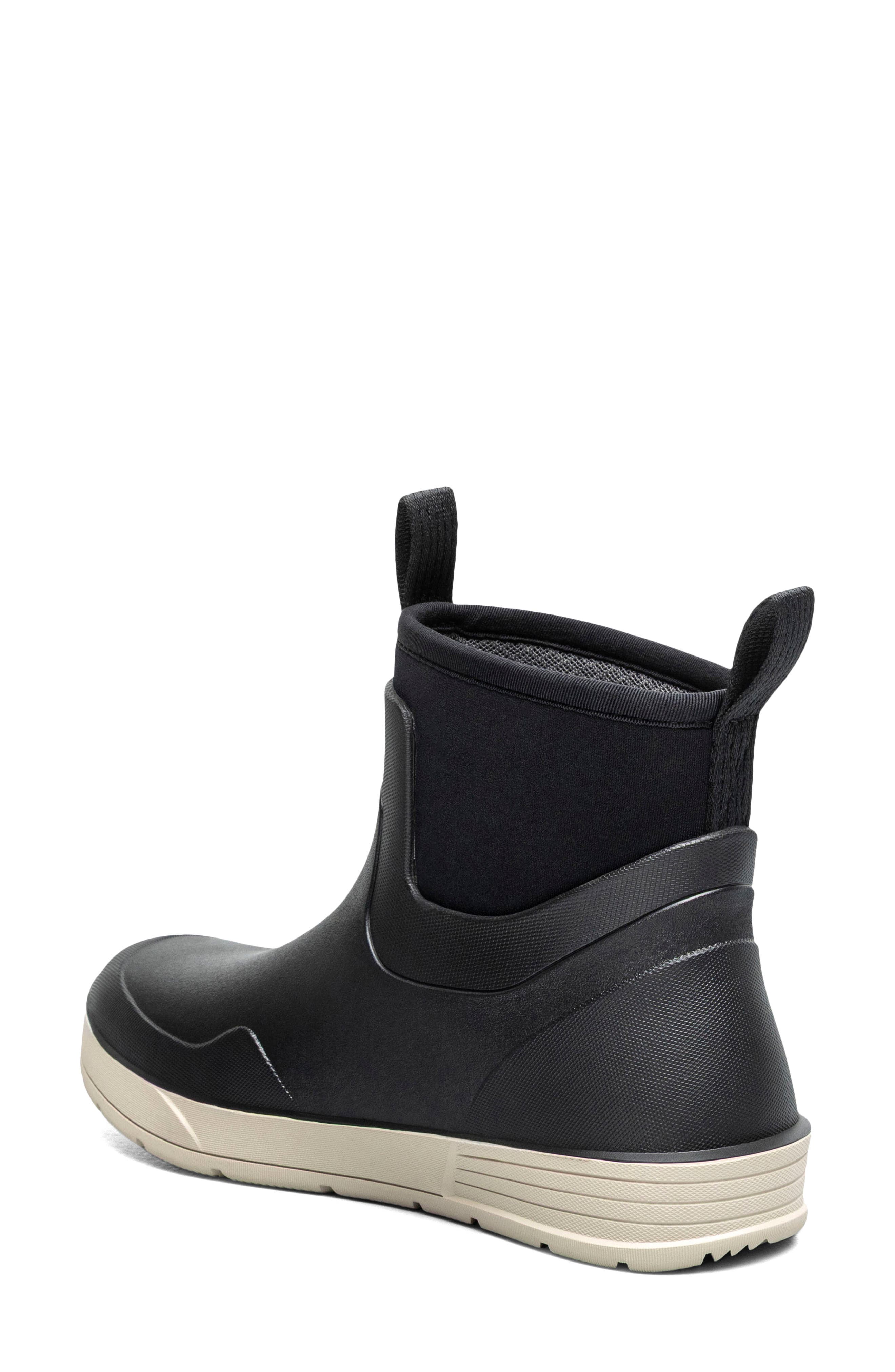 Bogs Rockaway Seamless Waterproof Chelsea Rain Boot, Alternate, color, Black