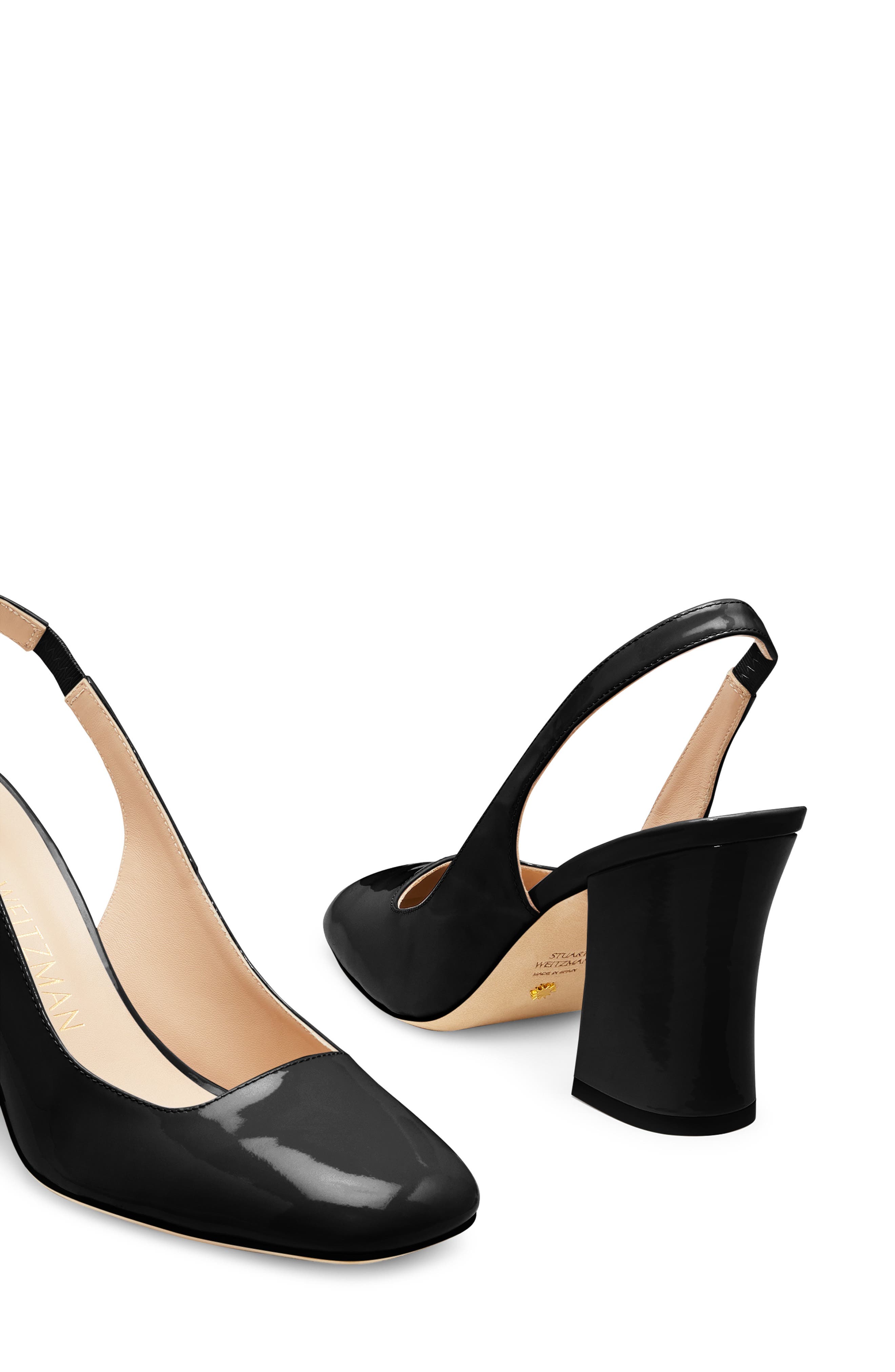 Stuart Weitzman Crvblock 85 Slingback Pump, Alternate, color, 