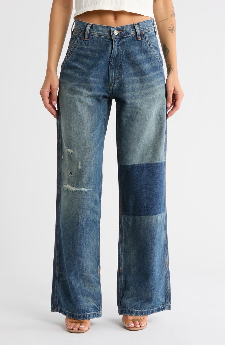 DENIMIST Teri Wide Leg Carpenter Jeans, Main, color, Eldon