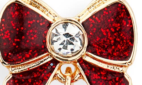 Leith Tassel Linear Earrings In Red