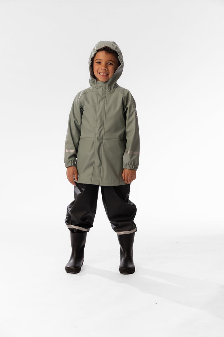 Rain Adjustable Suspender Reflective Ankle Overalls, Alternate, color, Black