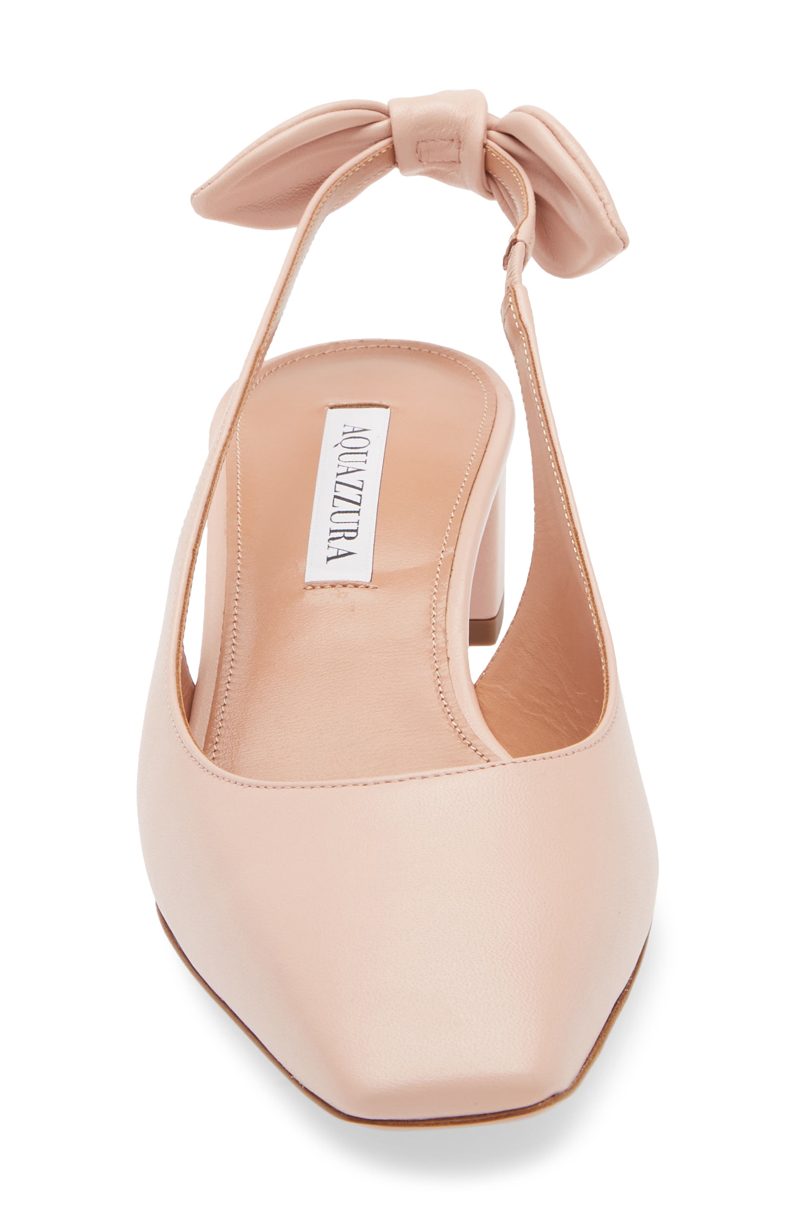 Aquazzura Very Bow Tie Slingback Pump, Alternate, color, 