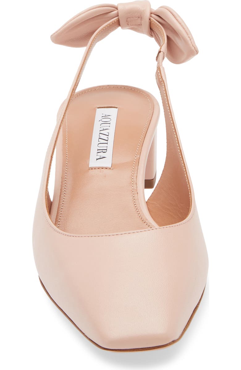 Aquazzura Very Bow Tie Slingback Pump, Alternate, color,