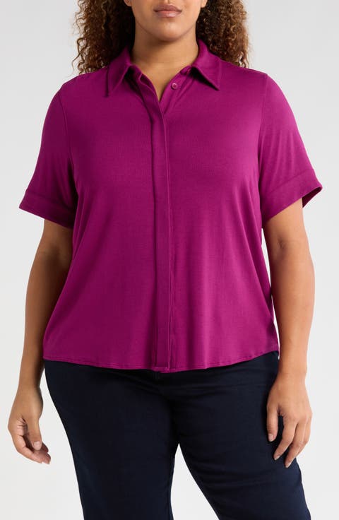 Purple Plus-Size Tops for Women | Nordstrom