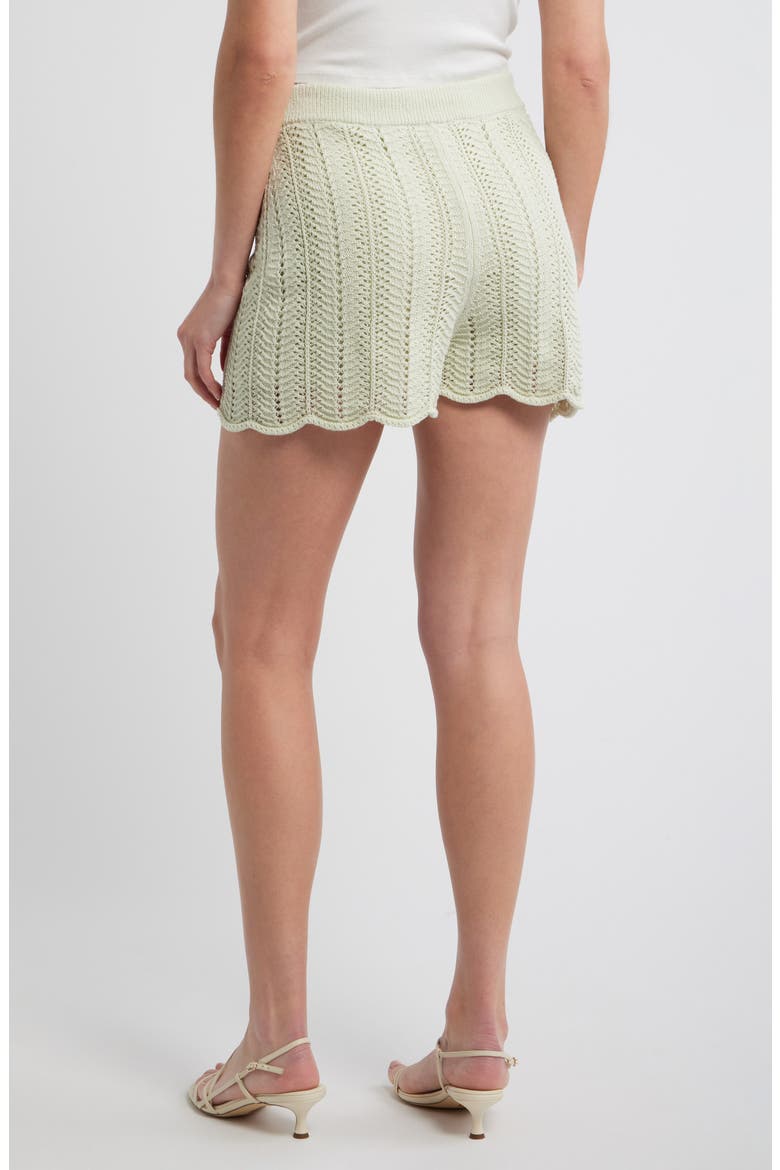 Wave Knit Shorts, Alternate, color, GUAVA LEAF