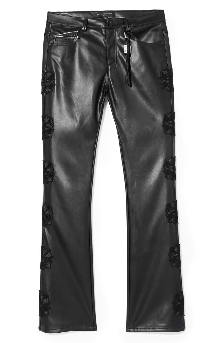 Cult of Individuality Lenny 603 Bootcut Jeans, Alternate, color, Black Faux Leather