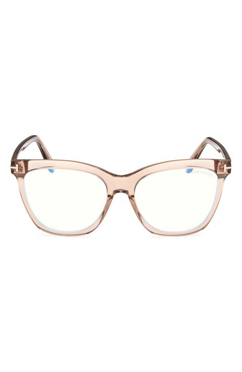 54mm Butterfly Blue Light Blocking Optical Glasses