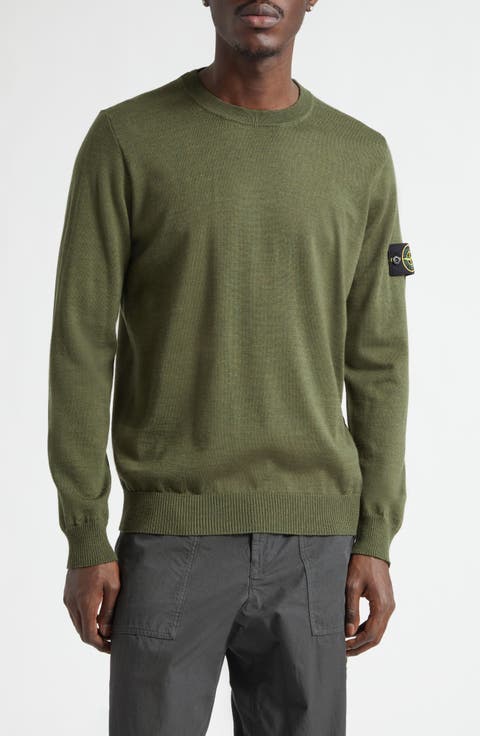 Compass Patch Virgin Wool Crewneck Sweater