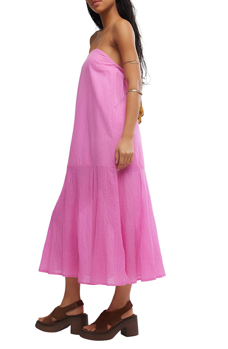 Free People Sabeen Tube Midi Dress, Alternate, color, Island Flower