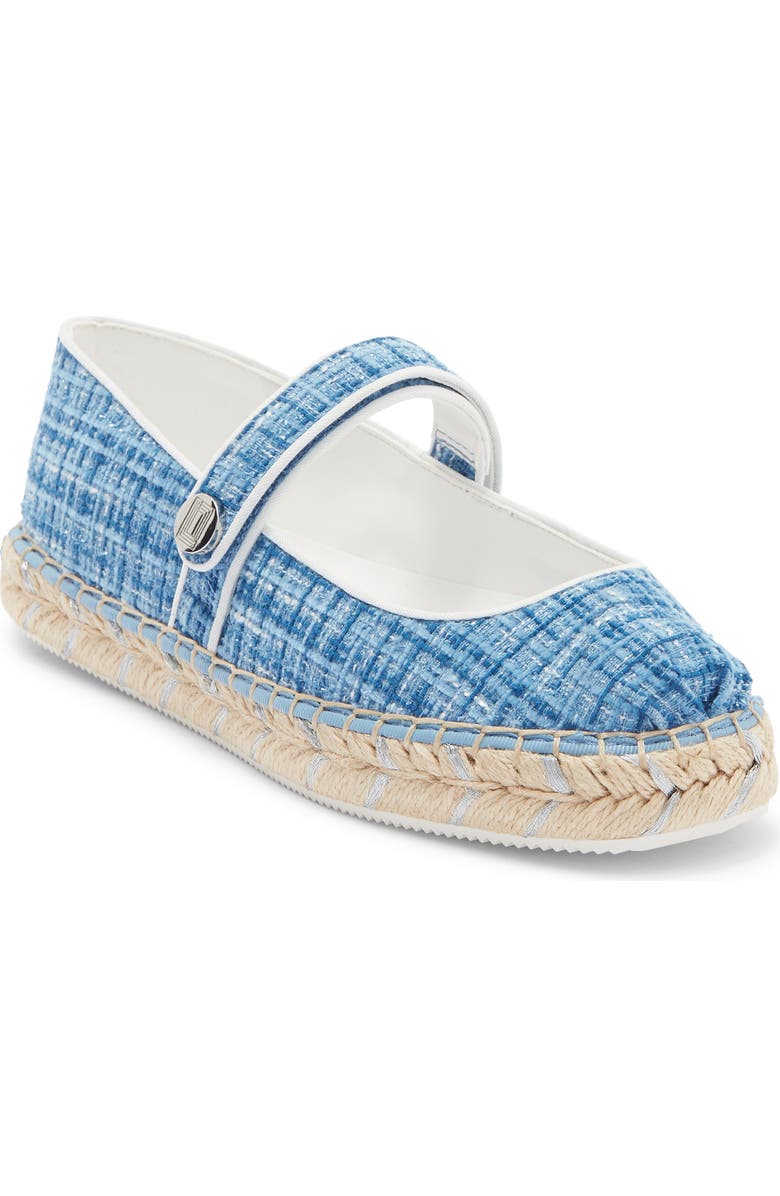 KARL LAGERFELD PARIS Mikai Mary Jane Espadrille Flat, Main, color, Cornflower Blue