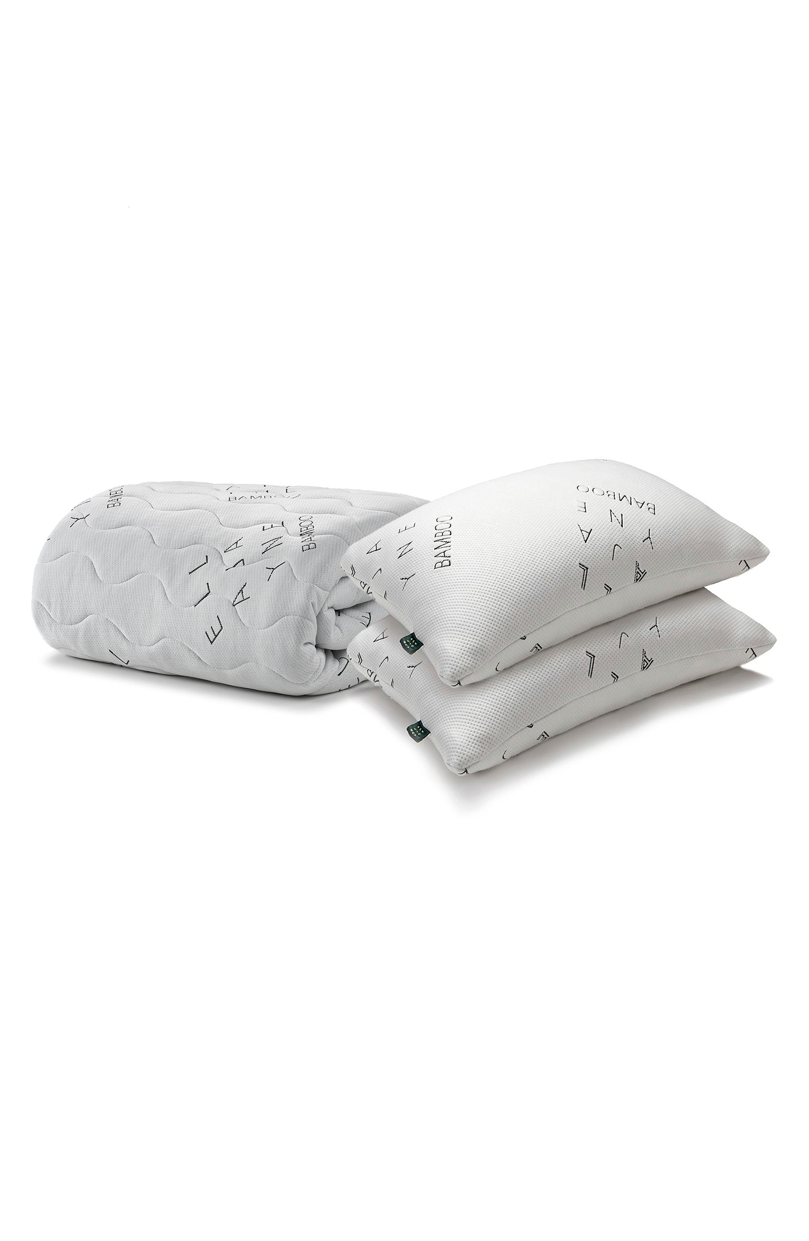 ELLA JAYNE HOME Mattress Protector & Shredded Memory Foam Pillow Set