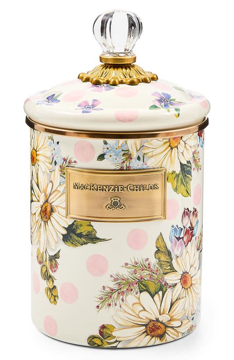 Wildflowers Medium Enameled Steel Canister