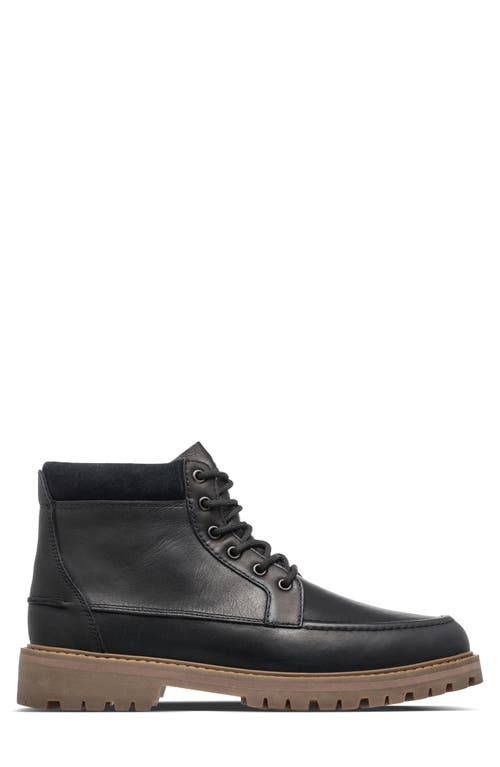 Clae Romare Lugged Apron Toe Boot In Black