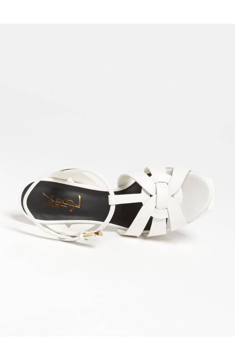 Saint Laurent Tribute T-Strap Platform Sandal, Alternate, color,