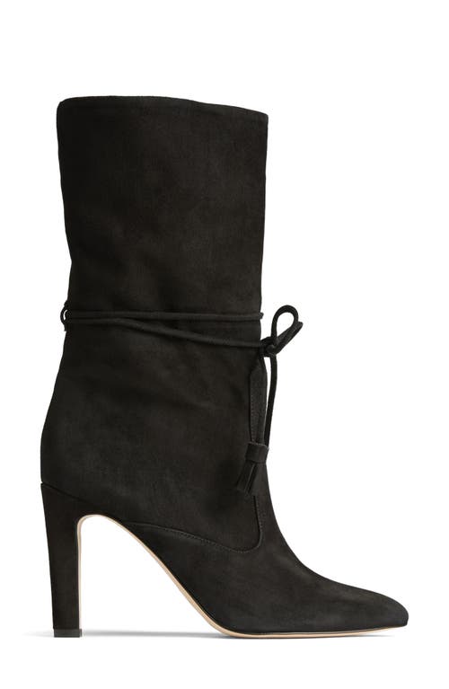 Lk Bennett Eliza Tassel Slouch Bootie In Black