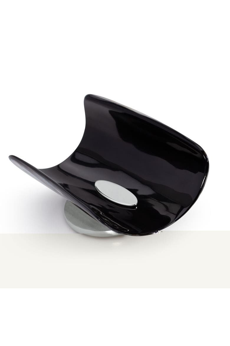 Tusk Dark Soap Dish - Nickel, Alternate, color, BLACK