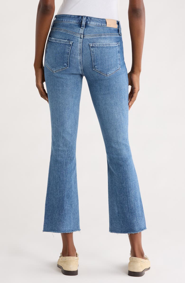 PAIGE Colette Raw Hem High Waist Crop Flare Jeans, Alternate, color, Showtime
