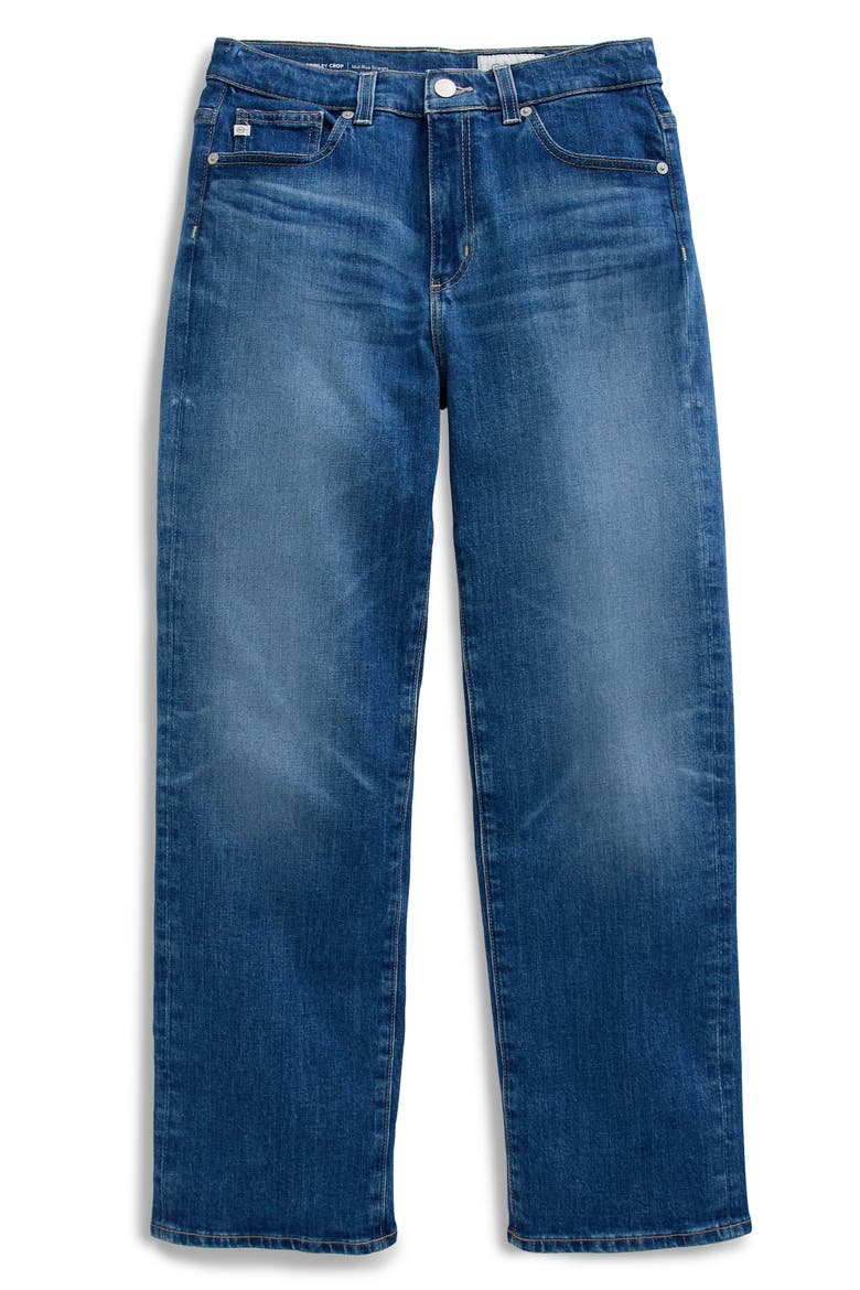 Brinley Mid Rise Crop Straight Leg Jeans, Alternate, color, OWENS VALLEY