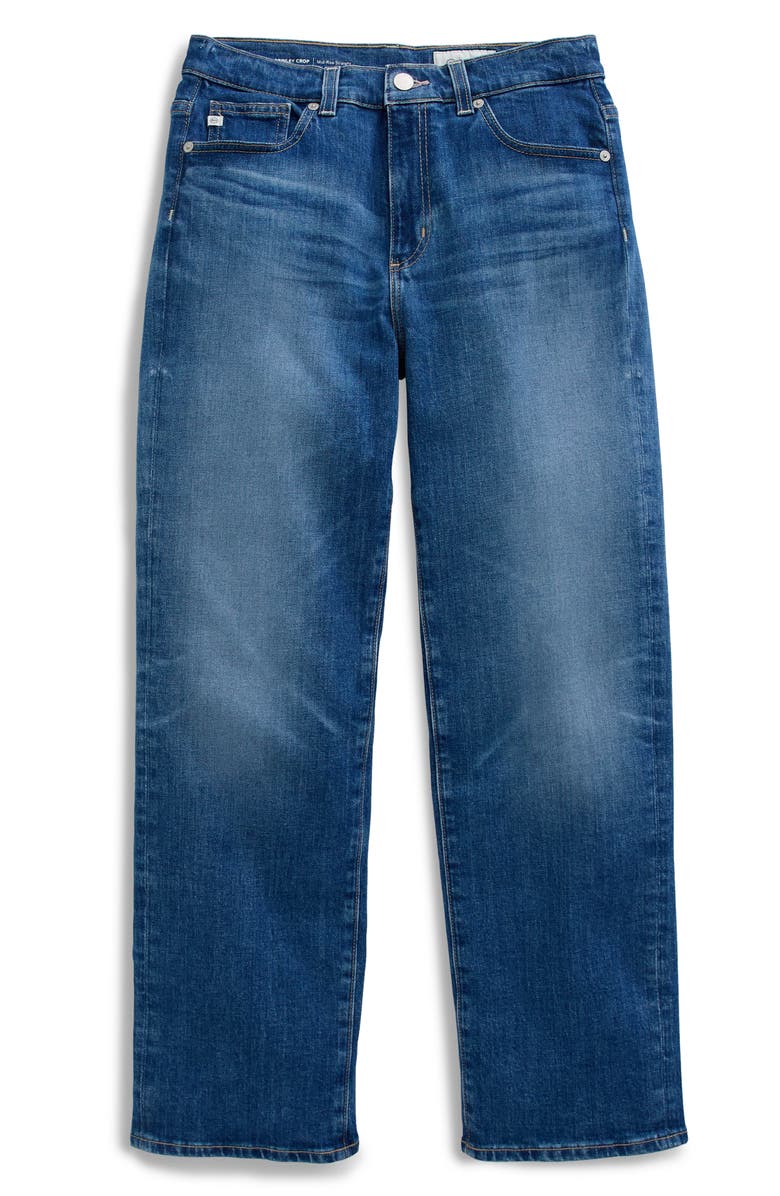 AG Brinley Mid Rise Crop Straight Leg Jeans, Alternate, color, Owens Valley