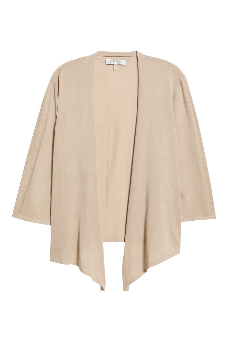 Open Front Cardigan, Alternate, color, SUMMER STRAW
