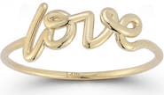 Ember Fine Jewelry 14K Gold Love Script Ring