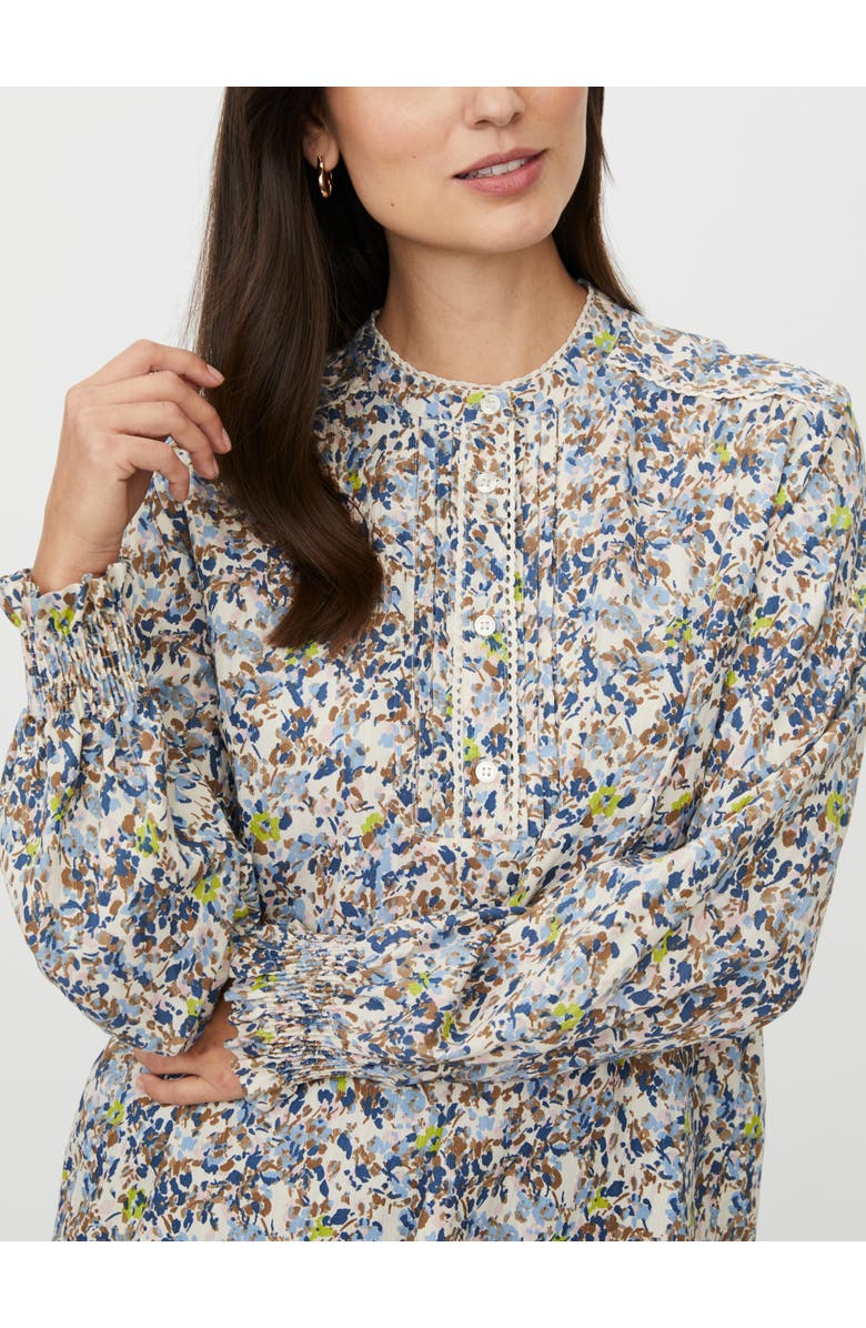 Masai Copenhagen MaDionelle Floral Print Blouse, Alternate, color, Placid Blue