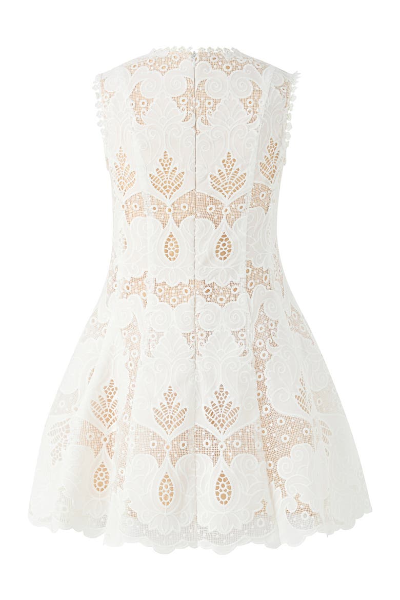 Celia Lace Mini Dress, Alternate, color, Ivory